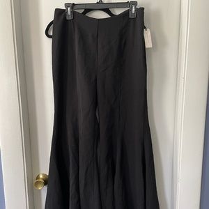 Black flare pants